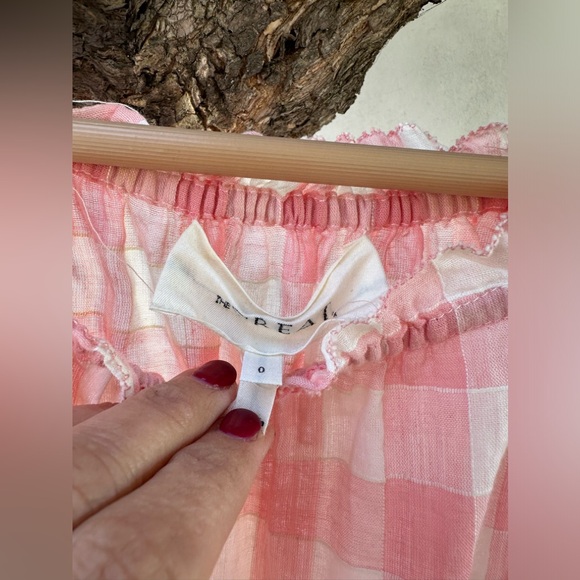 The Great. The Garland Top - pink & white gingham - size 0 - Picture 5 of 7